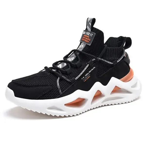 Holterdesigns Men Spring Autumn Fashion Casual Colorblock Mesh Cloth Breathable Rubber Platform Shoes Sneakers